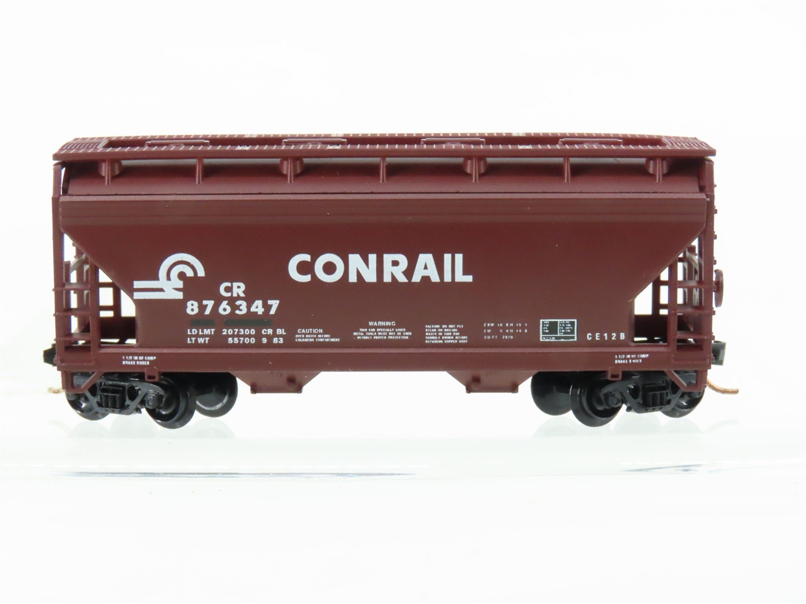 N Scale Atlas CR Conrail 2-Bay Covered Hopper #876347