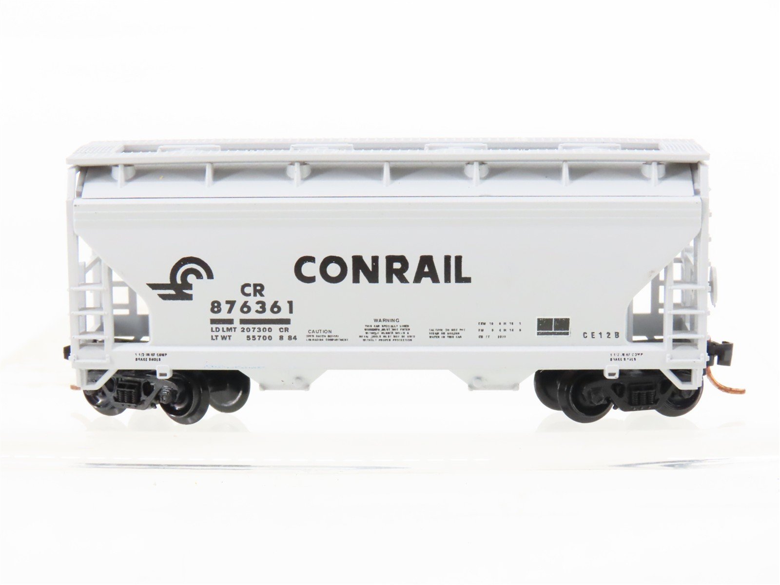 N Scale Atlas CR Conrail Railroad 2-Bay Covered Hopper #876361