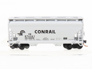 N Scale Atlas CR Conrail Railroad 2-Bay Covered Hopper #876361