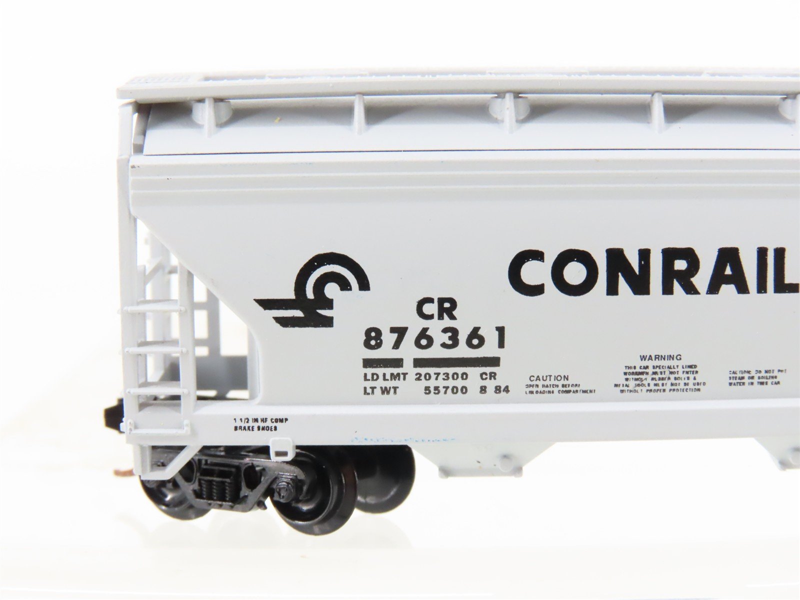 N Scale Atlas CR Conrail Railroad 2-Bay Covered Hopper #876361