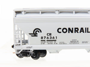 N Scale Atlas CR Conrail Railroad 2-Bay Covered Hopper #876361