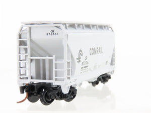 N Scale Atlas CR Conrail Railroad 2-Bay Covered Hopper #876361