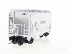 N Scale Atlas CR Conrail Railroad 2-Bay Covered Hopper #876361