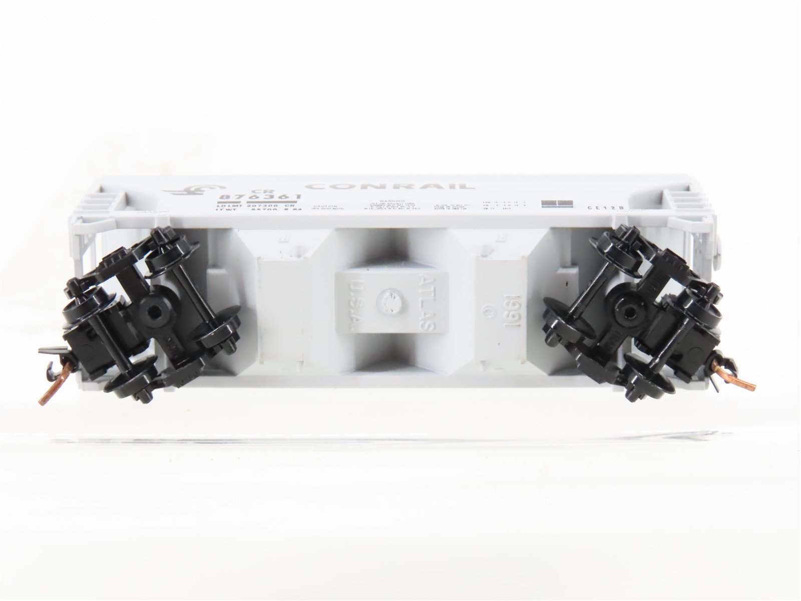 N Scale Atlas CR Conrail Railroad 2-Bay Covered Hopper #876361