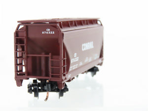 N Scale Atlas CR Conrail Railroad 2-Bay Covered Hopper #876322