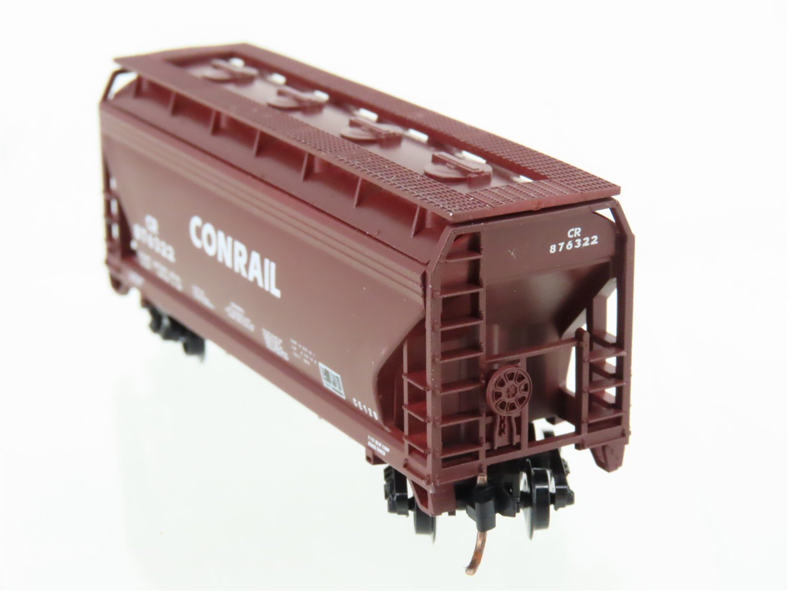 N Scale Atlas CR Conrail Railroad 2-Bay Covered Hopper #876322