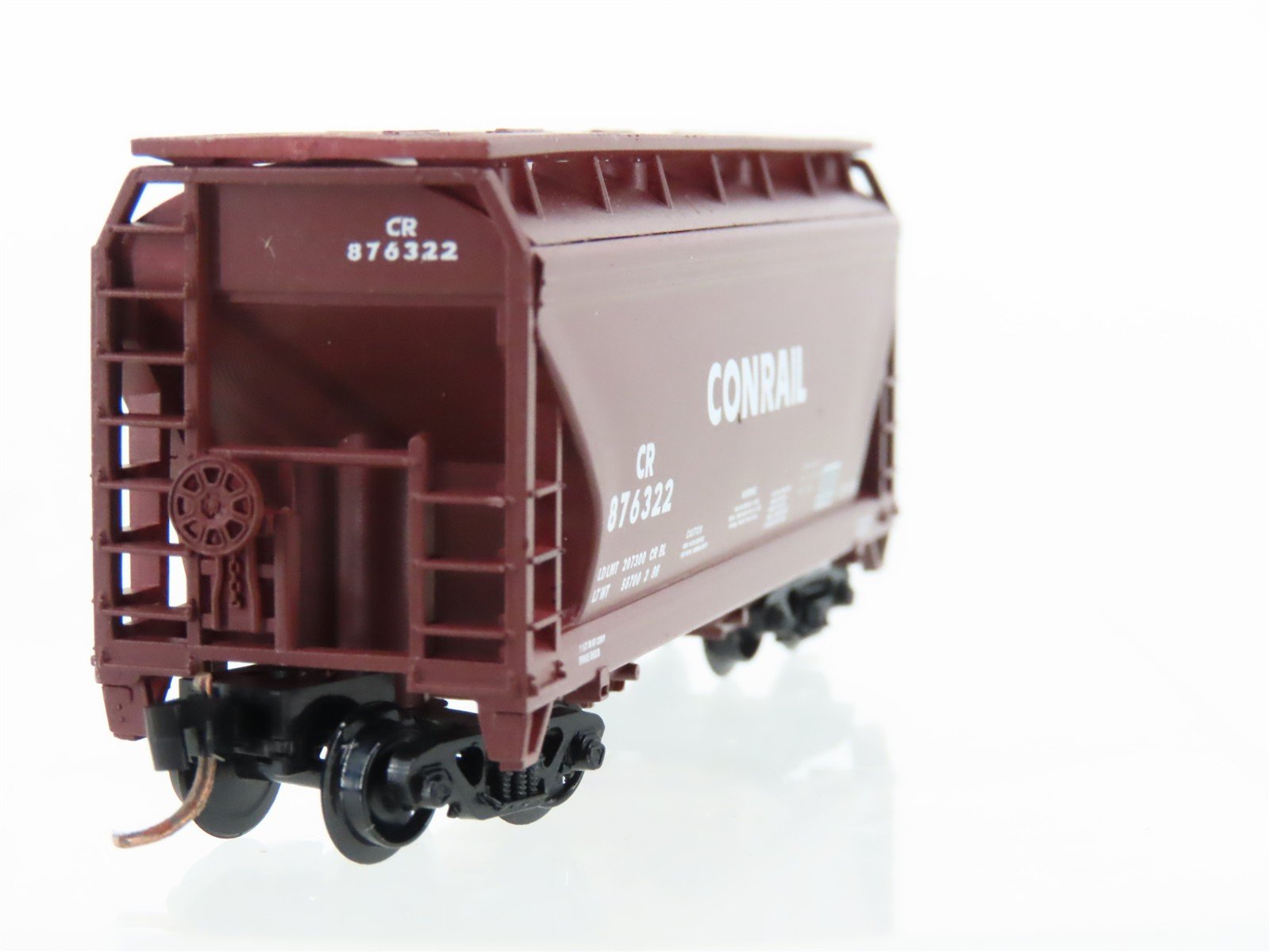 N Scale Atlas CR Conrail Railroad 2-Bay Covered Hopper #876322