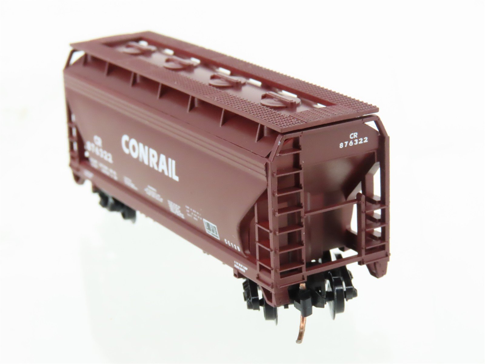 N Scale Atlas CR Conrail Railroad 2-Bay Covered Hopper #876322