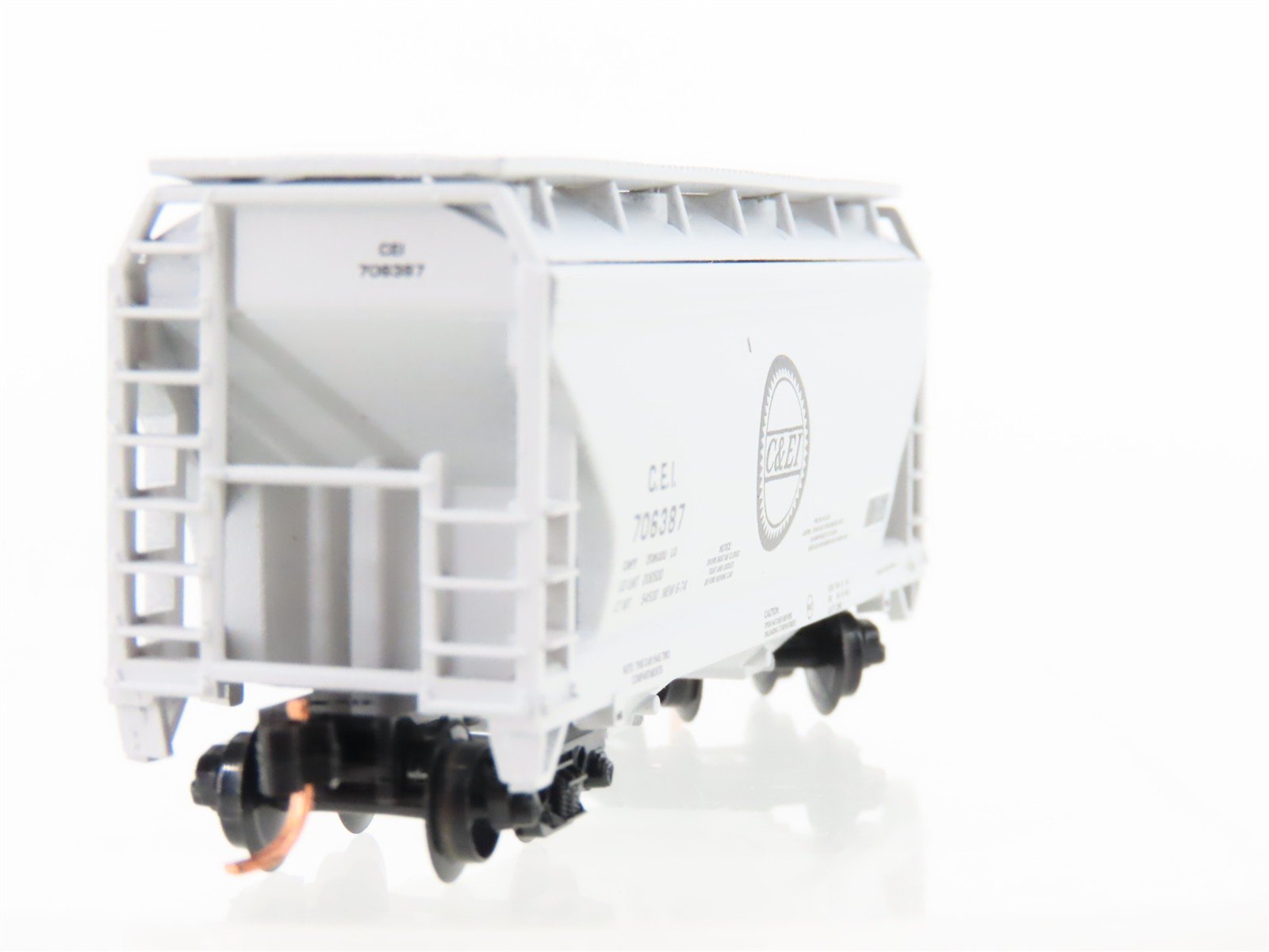 N Scale Atlas CEI Chicago & Eastern Illinois 2-Bay Covered Hopper #706387