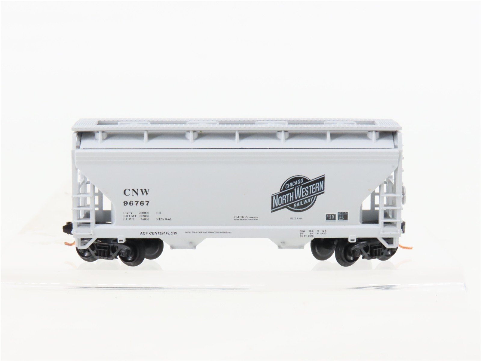 N Scale Atlas CNW Chicago & North Western Railroad 2-Bay Covered Hopper #96767