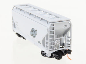 N Scale Atlas CNW Chicago & North Western Railroad 2-Bay Covered Hopper #96767