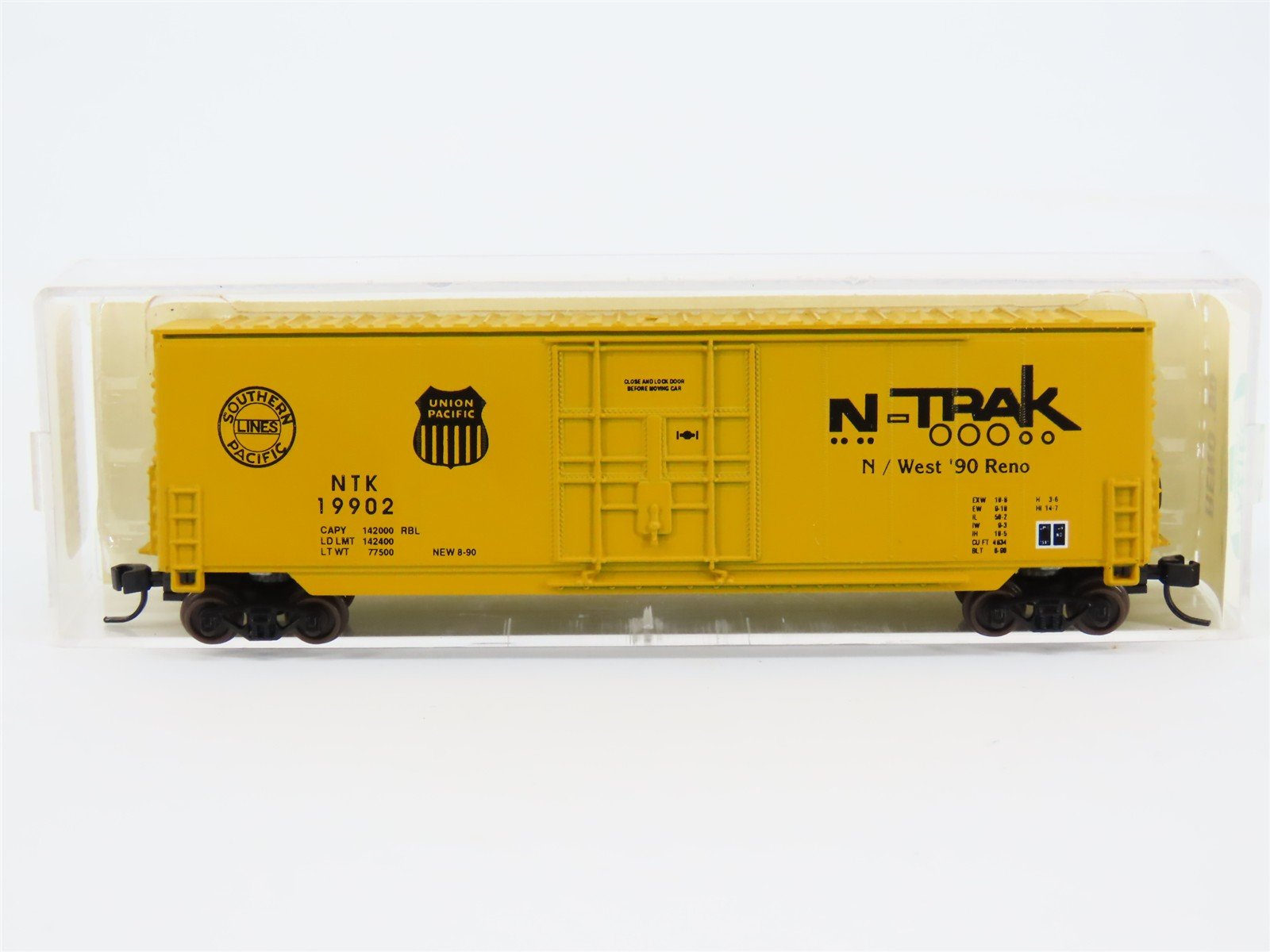 N Scale Aztec RENO '90 SP UP NTK N-Trak Single Door Box Car #19902
