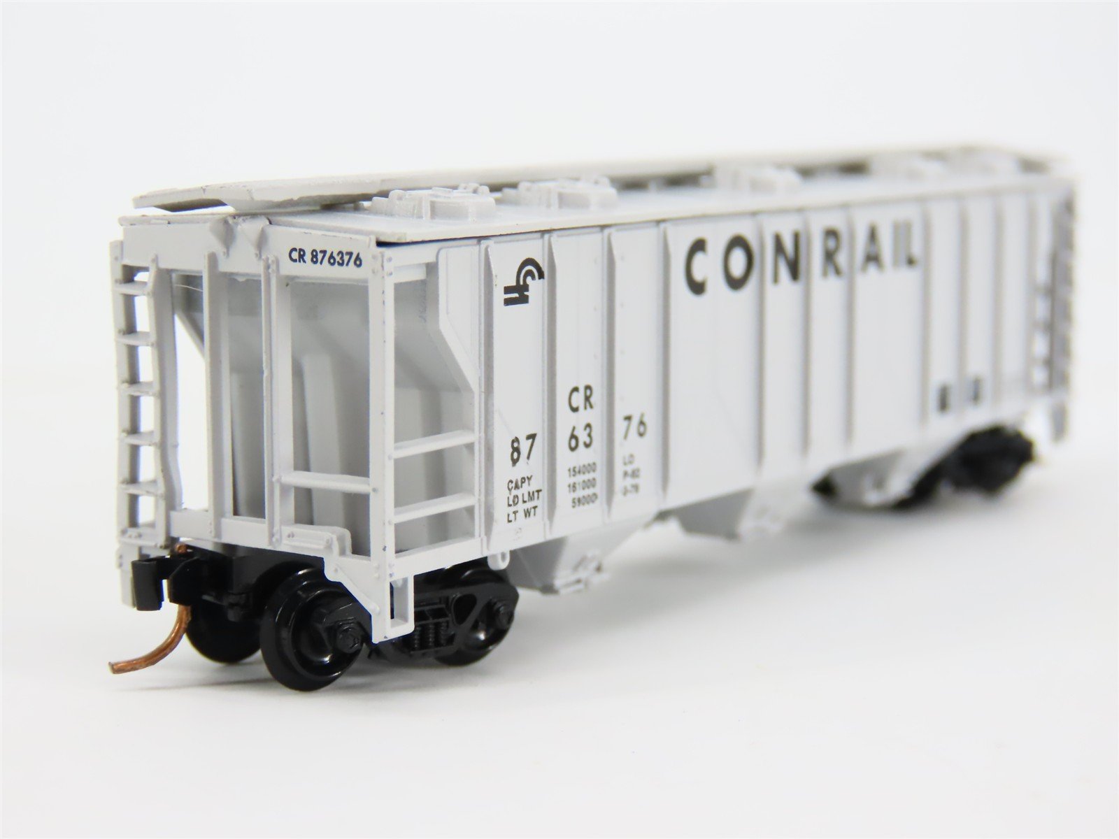 N Scale Atlas CR Conrail Railroad 3-Bay Covered Hopper #876376