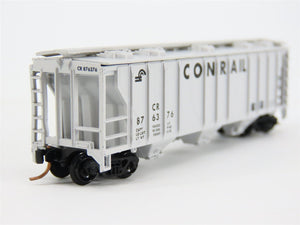 N Scale Atlas CR Conrail Railroad 3-Bay Covered Hopper #876376