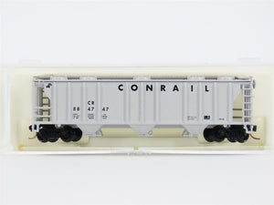 N Scale Atlas CR Conrail Railroad 3-Bay Covered Hopper #884747