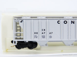 N Scale Atlas CR Conrail Railroad 3-Bay Covered Hopper #884747