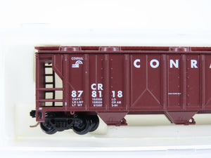 N Scale Atlas CR Conrail Railroad 3-Bay Covered Hopper #878118