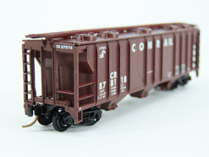 N Scale Atlas CR Conrail Railroad 3-Bay Covered Hopper #878118
