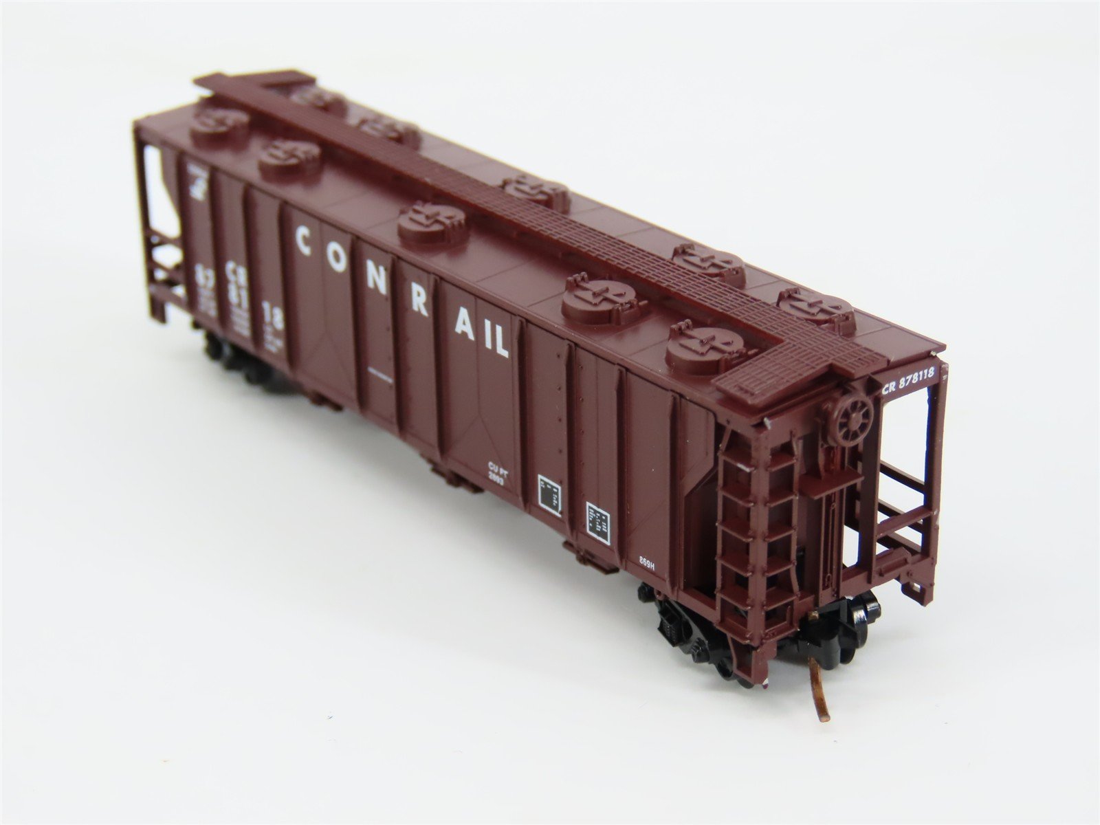 N Scale Atlas CR Conrail Railroad 3-Bay Covered Hopper #878118