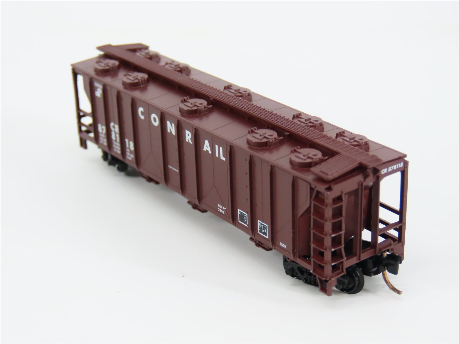 N Scale Atlas CR Conrail Railroad 3-Bay Covered Hopper #878118