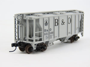 N Scale Atlas B&O Baltimore & Ohio Railroad 2-Bay Covered Hopper #631686
