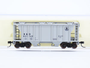 N Scale Atlas B&O Baltimore & Ohio Railroad 2-Bay Covered Hopper #631142