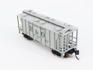 N Scale Atlas B&O Baltimore & Ohio Railroad 2-Bay Covered Hopper #631463