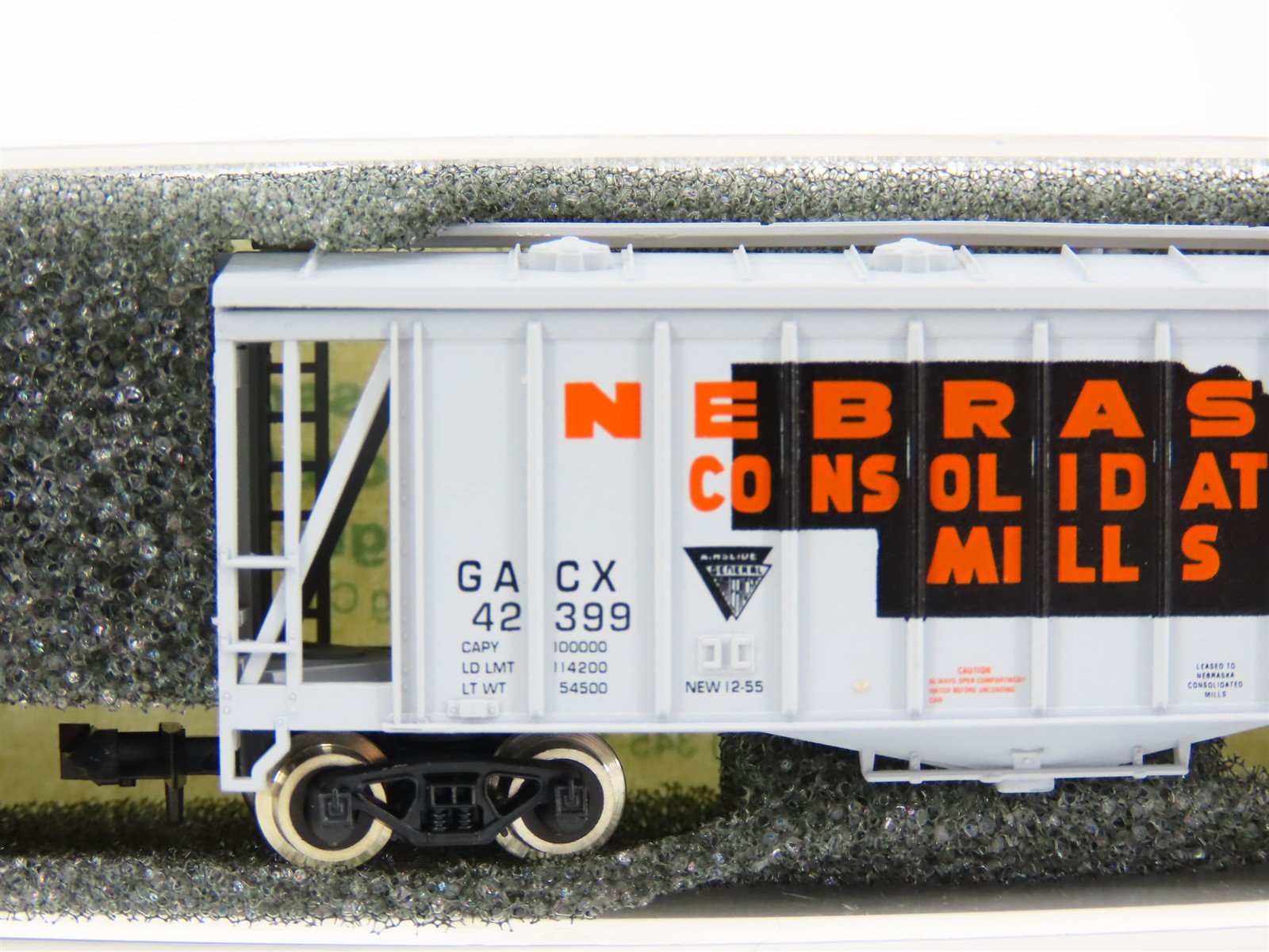 N Atlas Aztec NCM2042-2 GACX Nebraska Consolidated Mills Airslide Hopper #42399