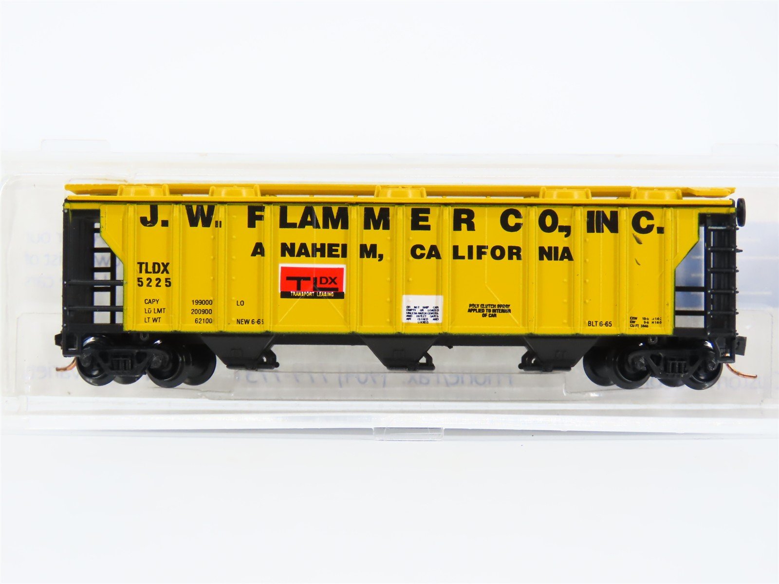 N Scale Atlas Special Edition Railroad Models TLDX JW Flammer 3-Bay Hopper #5225