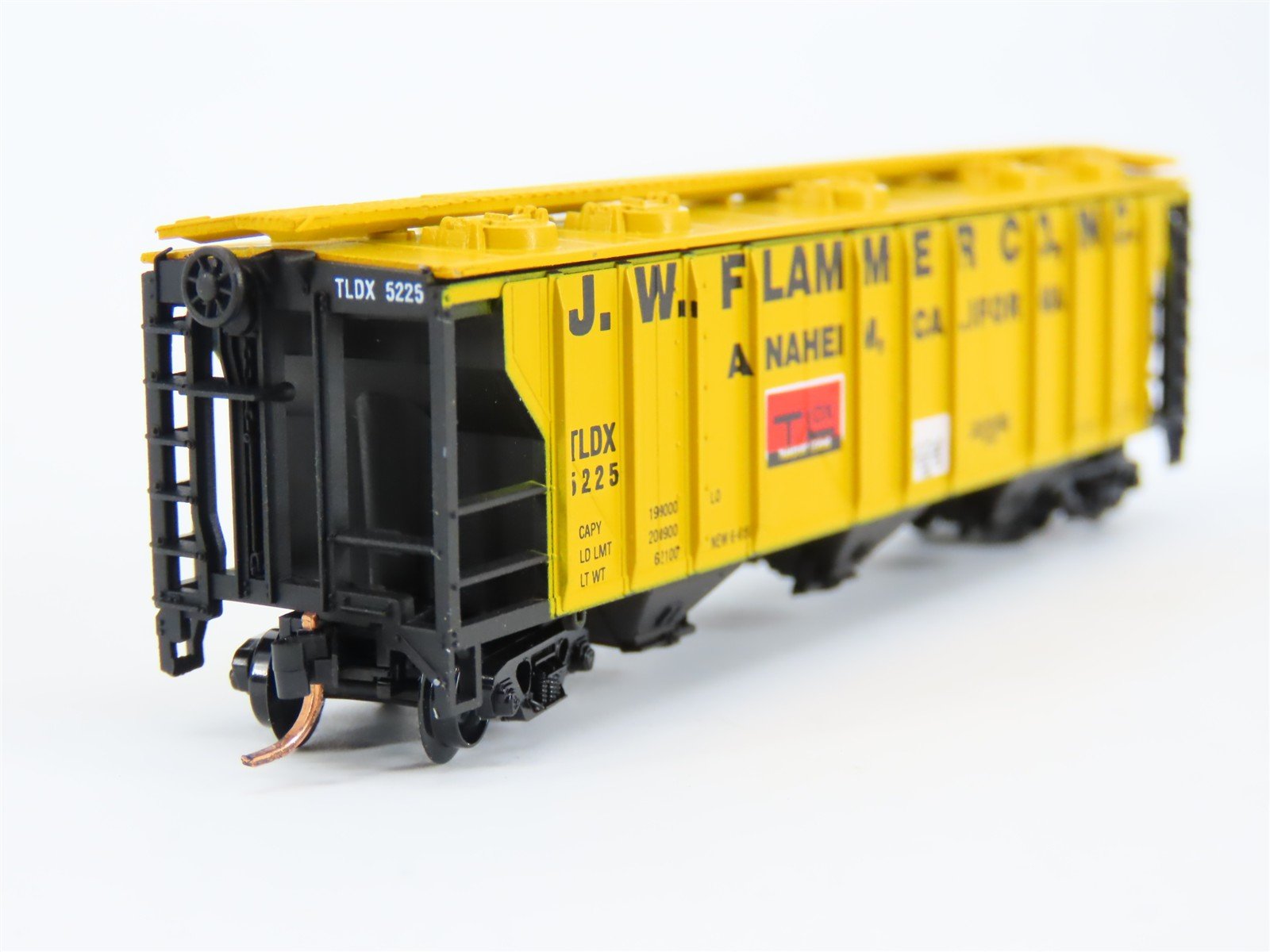 N Scale Atlas Special Edition Railroad Models TLDX JW Flammer 3-Bay Hopper #5225
