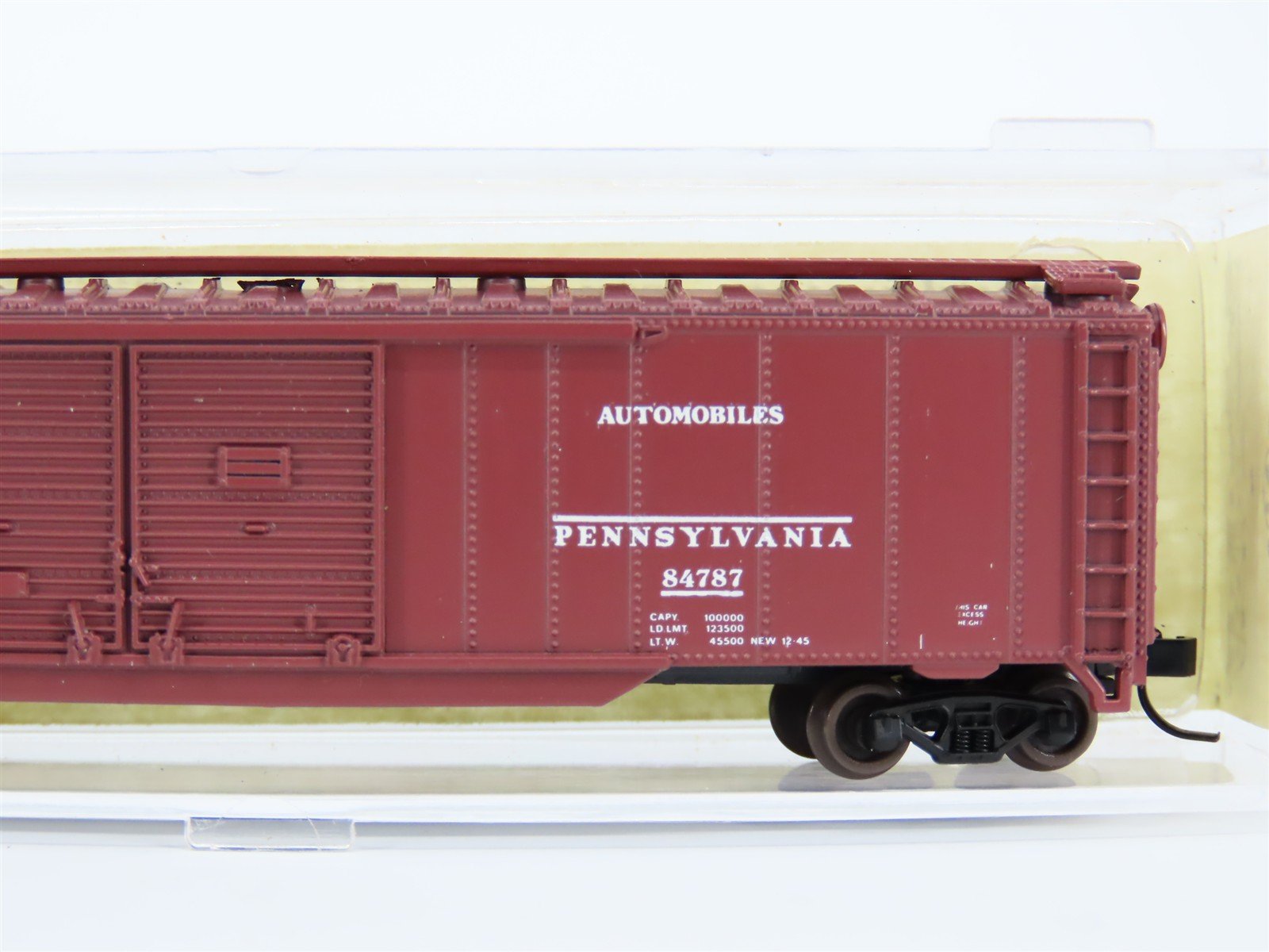 N Atlas AkSarBen 2002 PRR Pennsylvania Railroad 50' Double Door Box Car #84787