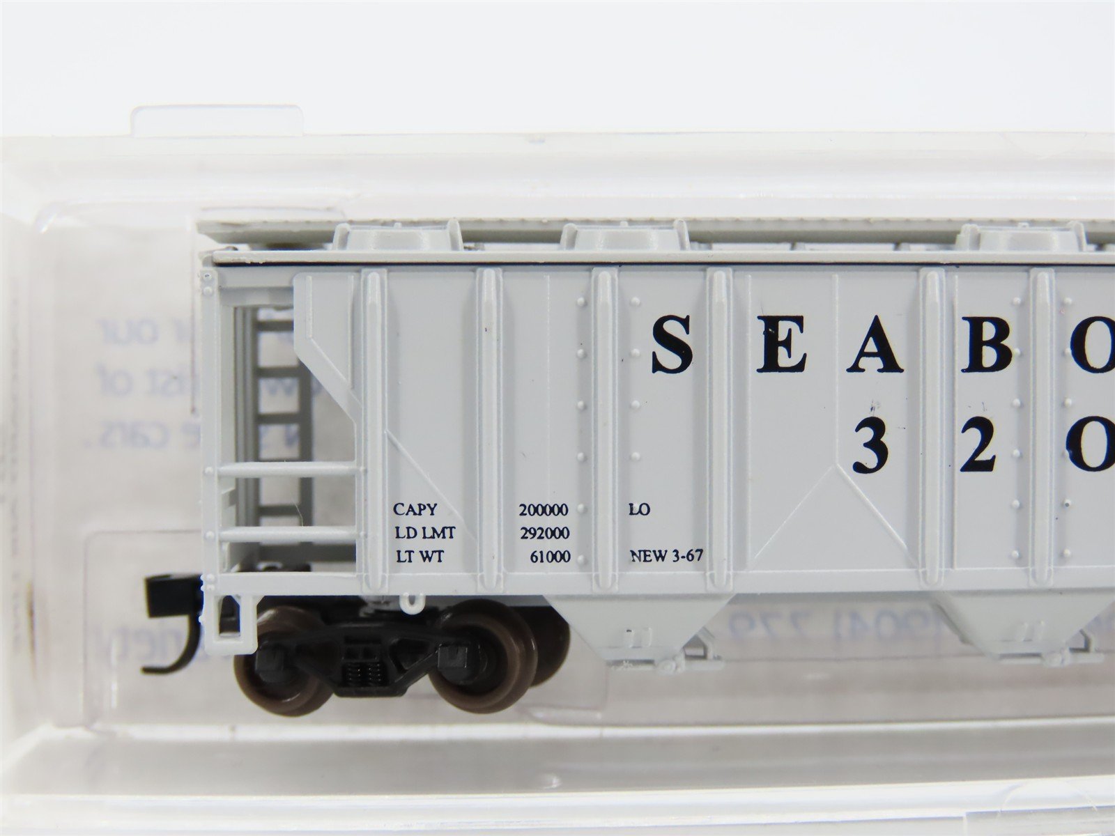 N Scale Atlas Special Run 501 SAL Seaboard Air Line 3-Bay Covered Hopper #32022