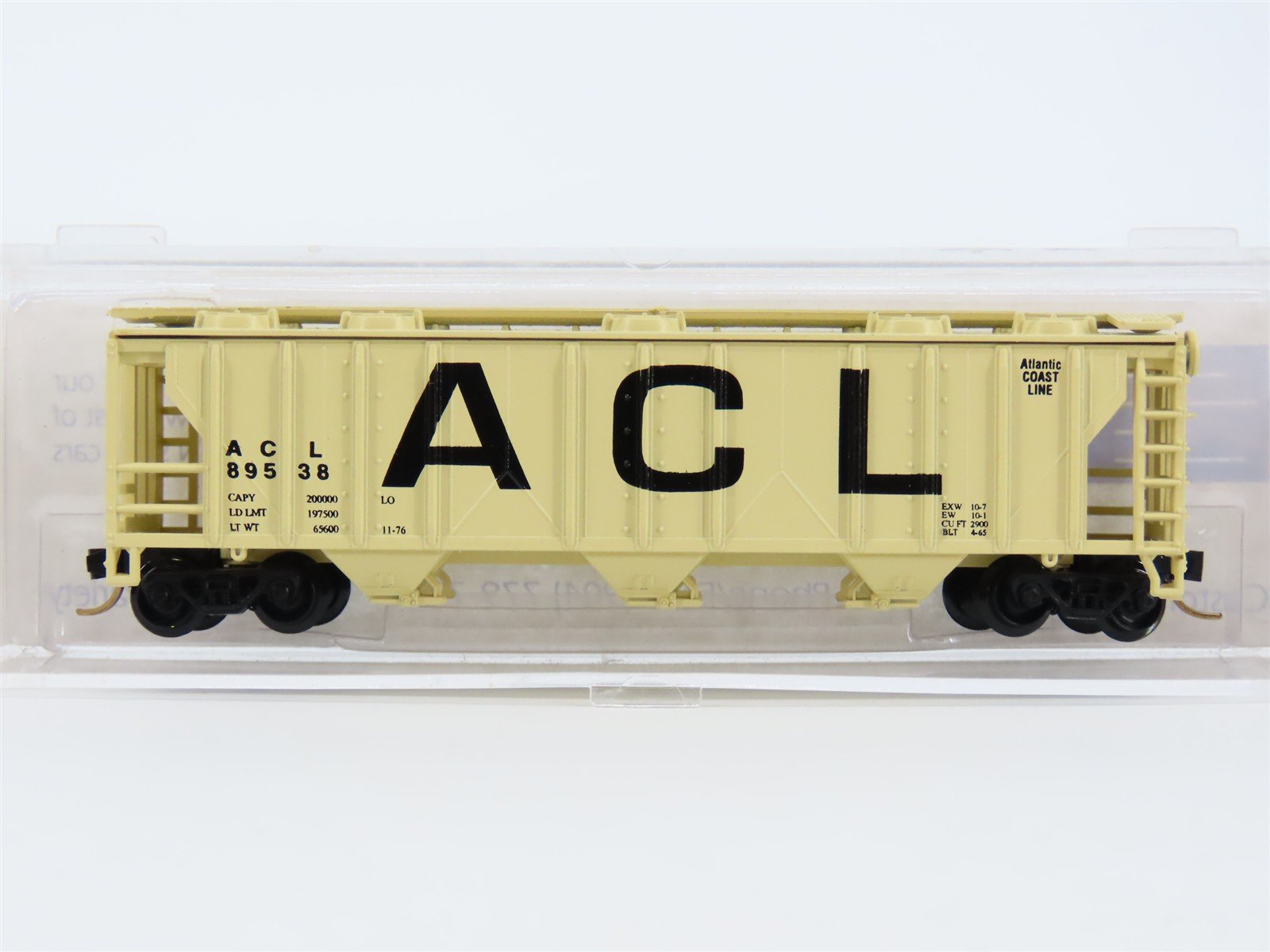 N Atlas Special Run 503 ACL Atlantic Coast Line 3-Bay Covered Hopper #89538