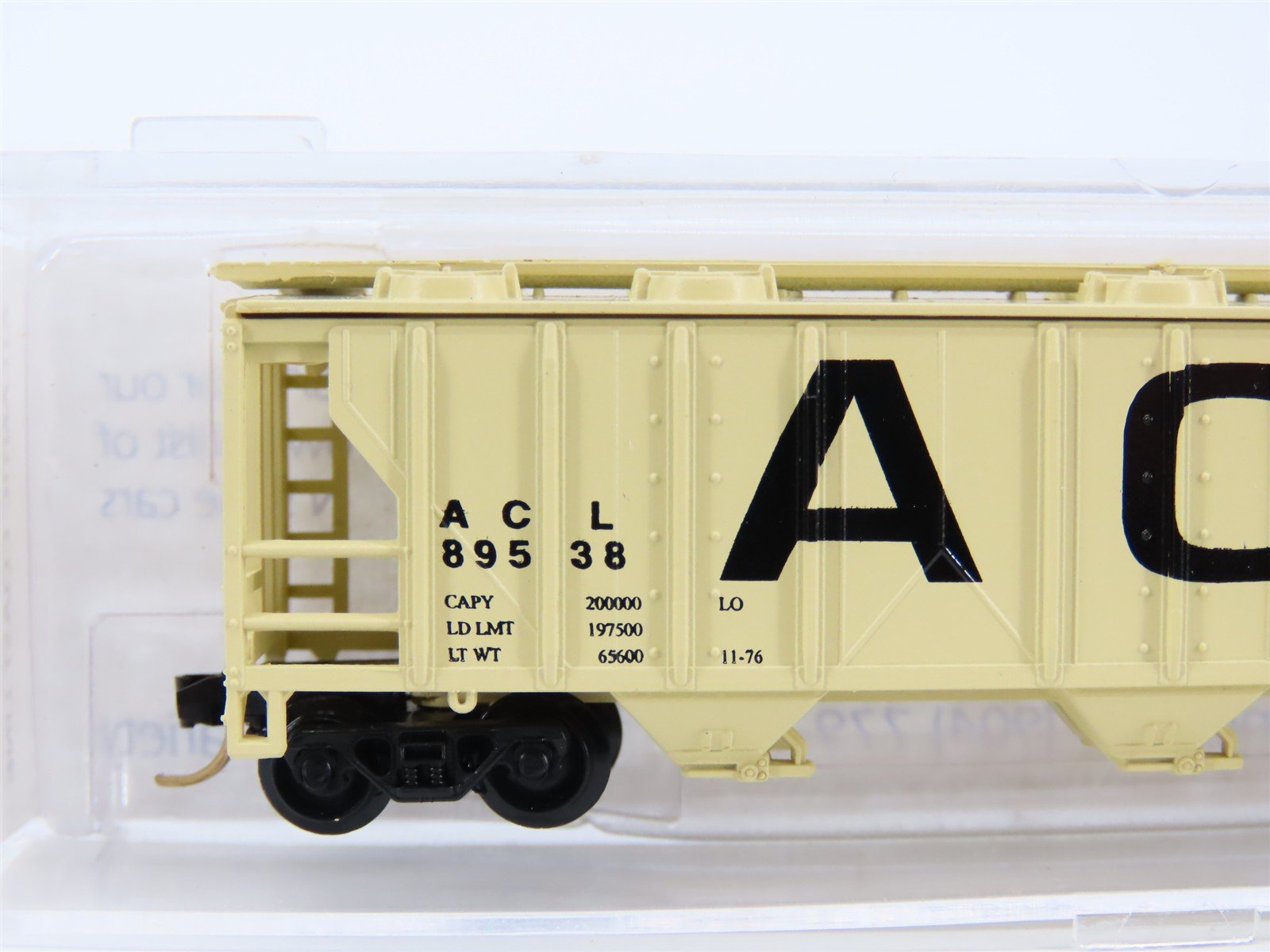 N Atlas Special Run 503 ACL Atlantic Coast Line 3-Bay Covered Hopper #89538