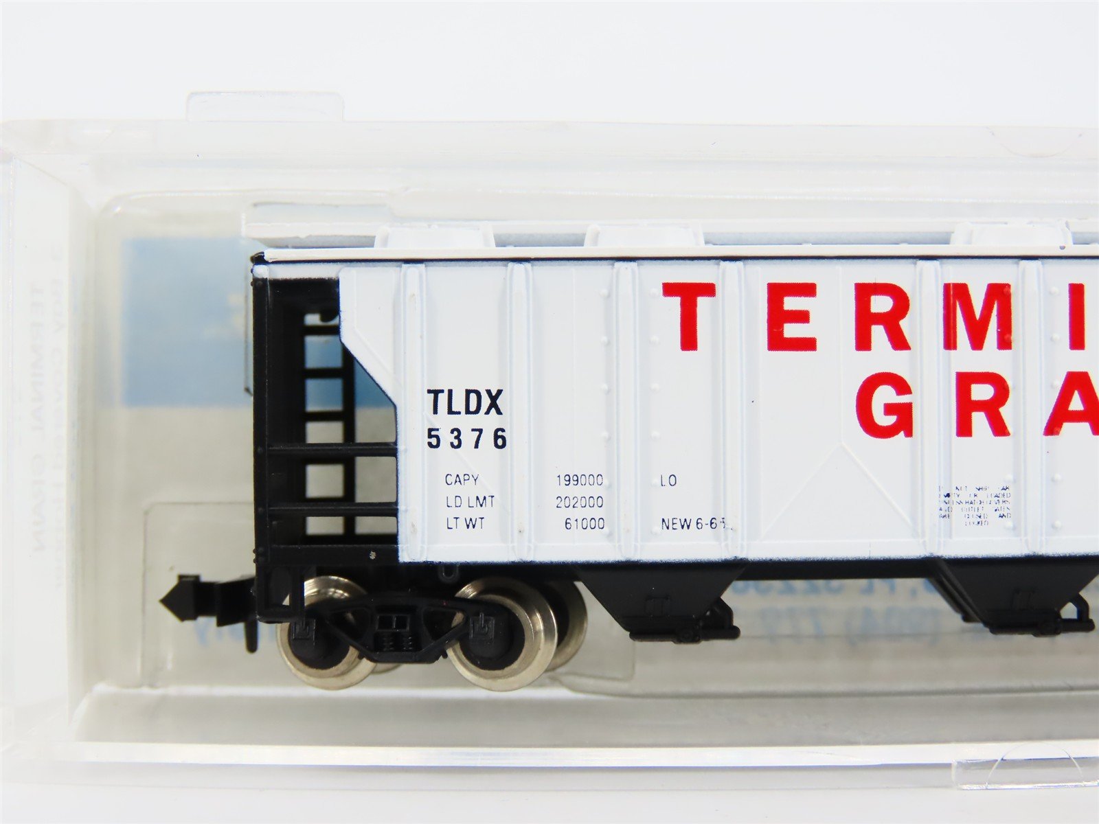 N Scale Atlas S&R Models 618 TLDX Terminal Grain 3-Bay Covered Hopper #5376