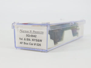 N Scale Atlas Squeak N Products SQ-0042 NYS&W Susquehanna 40' Box Car #526