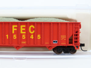 N Scale Atlas TA-103A FEC Florida East Coast 3-Bay Open Hopper #15545 w/ Load