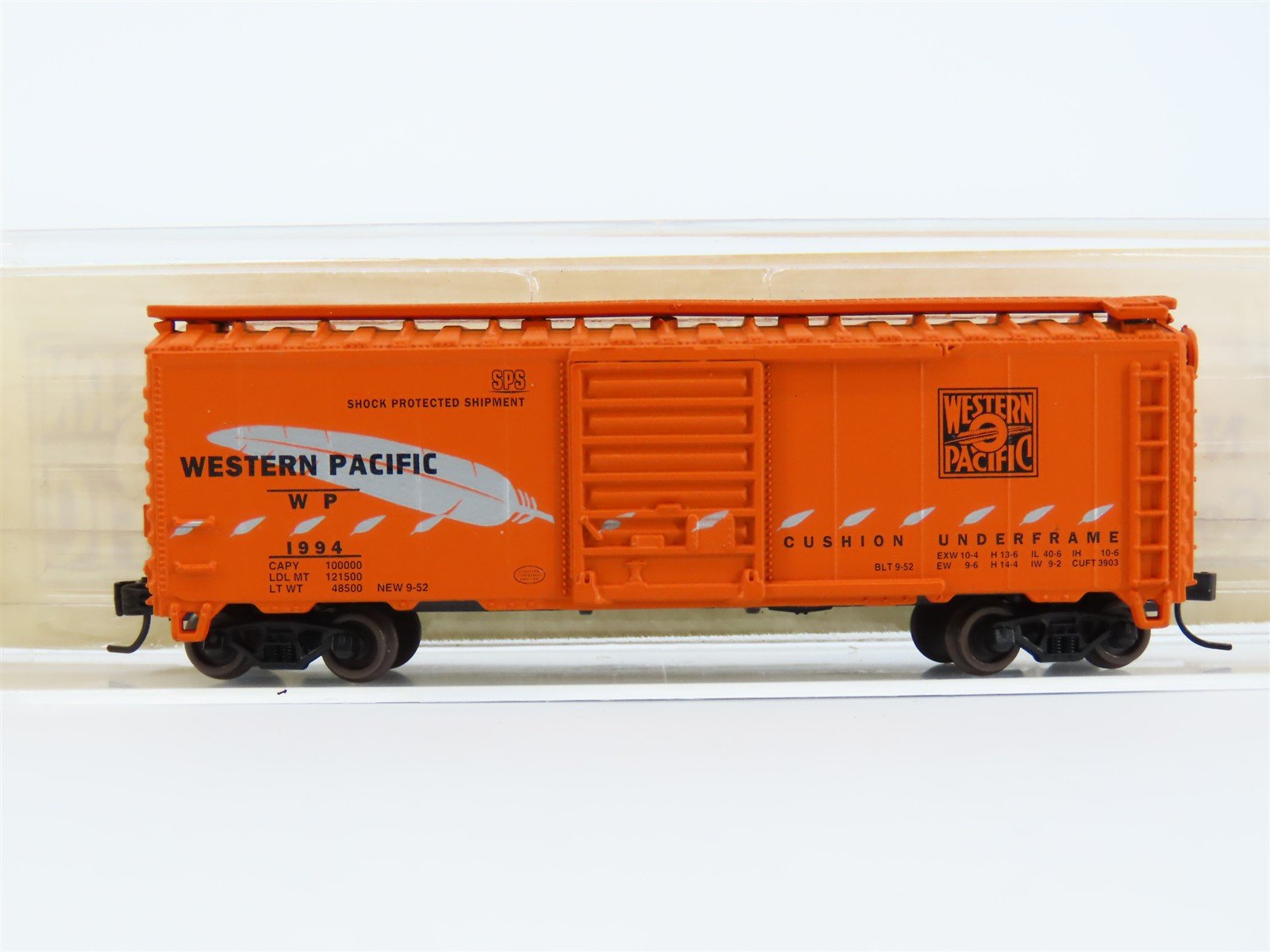 N Scale Atlas NSC Convention WP Western Pacific Feather Box Car #1994