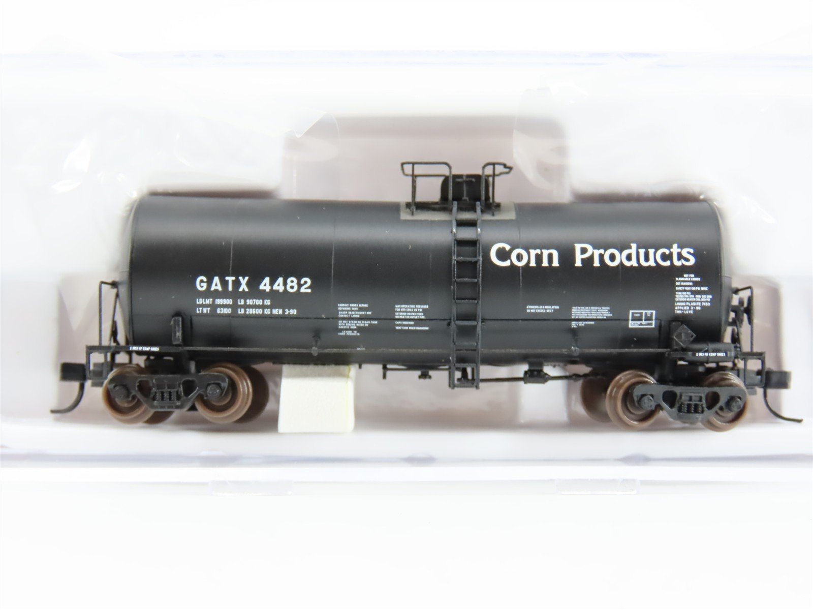N Scale Atlas 40253 GATX Corn Products 17,600 Gallon Corn Syrup Tank Car #4482