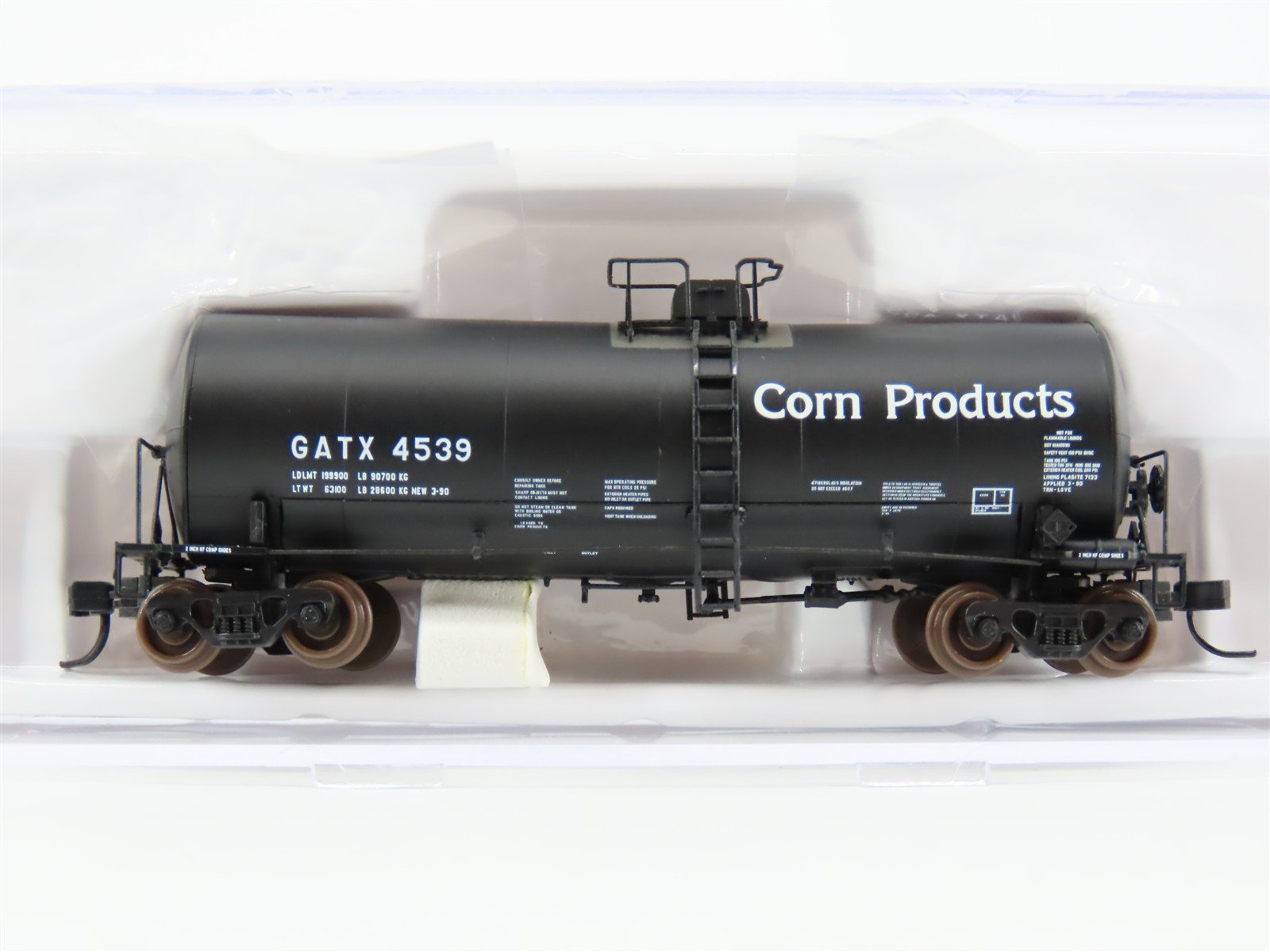 N Scale Atlas 40254 GATX Corn Products 17,600 Gallon Corn Syrup Tank Car #4539