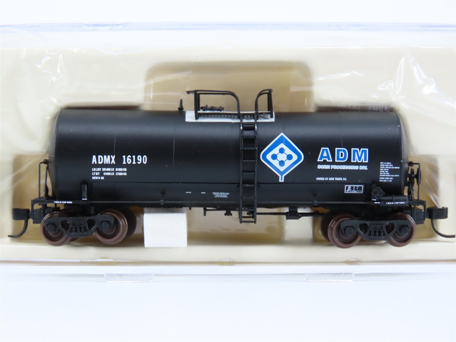N Scale Atlas 40294 ADMX 17,600 Gallon Corn Syrup Tank Car #16190