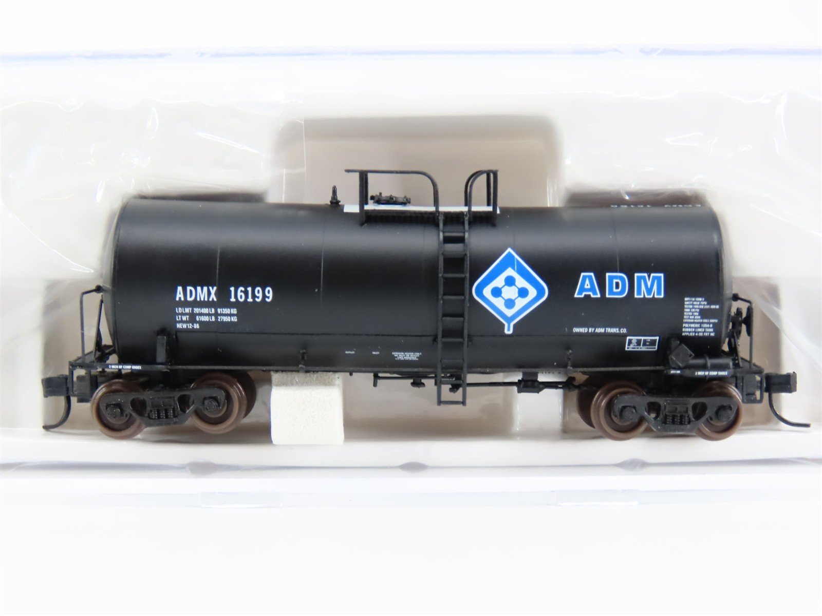 N Scale Atlas 40292 ADMX 17,600 Gallon Corn Syrup Tank Car #16199