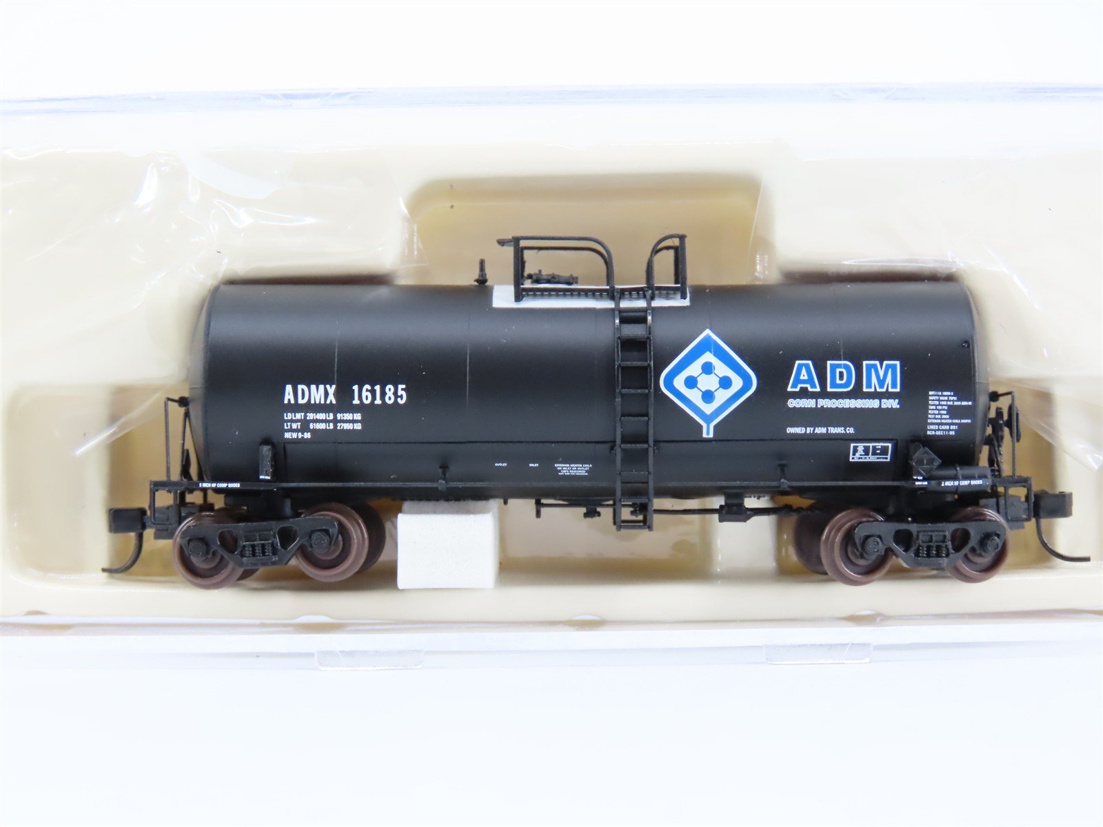 N Scale Atlas 40293 ADMX 17,600 Gallon Corn Syrup Tank Car #16185