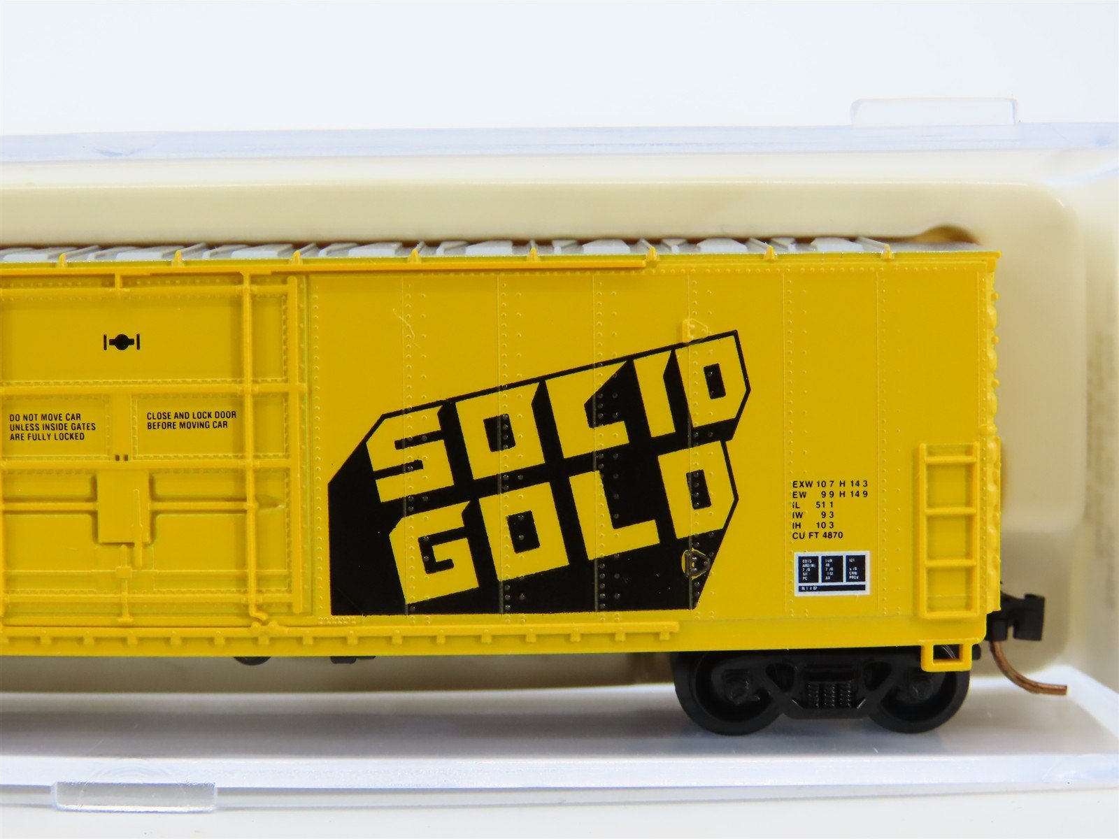 N Scale Atlas 5840A FGE SCL Solid Gold 50' Single Door Box Car #996612