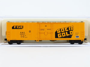 N Scale Atlas 5840B FGE B&O Solid Gold 50' Single Door Box Car #403107