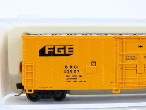 N Scale Atlas 5840B FGE B&O Solid Gold 50' Single Door Box Car #403107