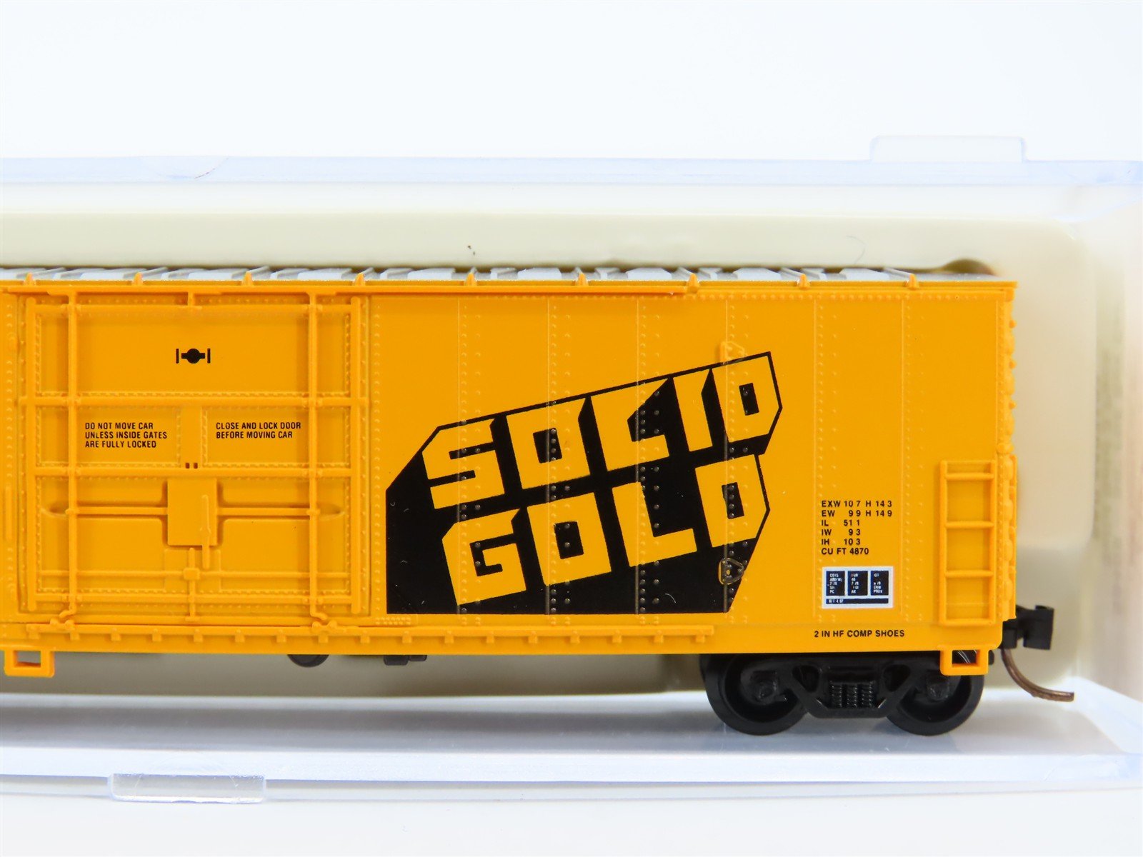 N Scale Atlas 5840B FGE B&O Solid Gold 50' Single Door Box Car #403107