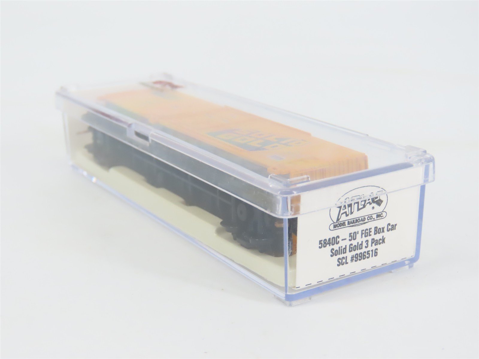 N Scale Atlas 5840C FGE SCL Solid Gold 50' FGE Single Door Box Car #996516