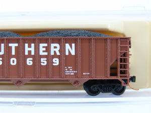 N Scale Atlas 32721 SOU Southern Railway 3-Bay Open Hopper #360659 w/ Load