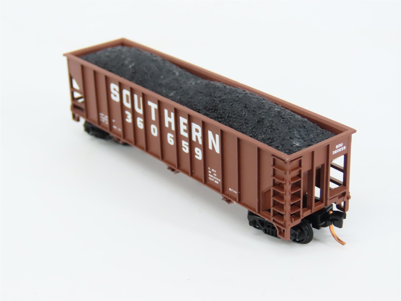 N Scale Atlas 32721 SOU Southern Railway 3-Bay Open Hopper #360659 w/ Load